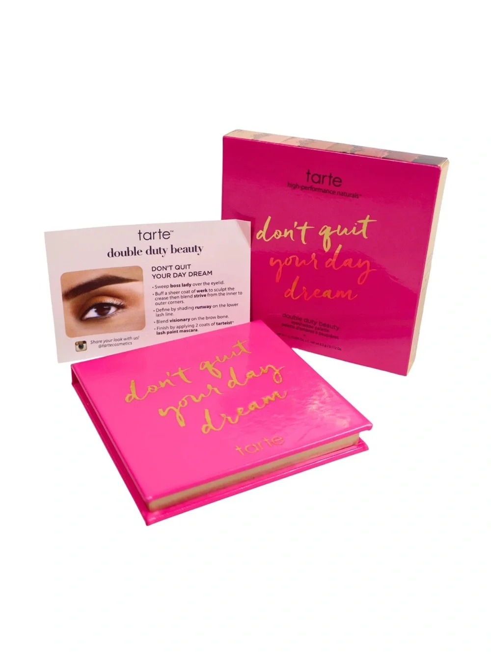 Tarte Don't Quit Your Day Dream Eyeshadow Palette NIB AUTHENTIC batch code #OF21